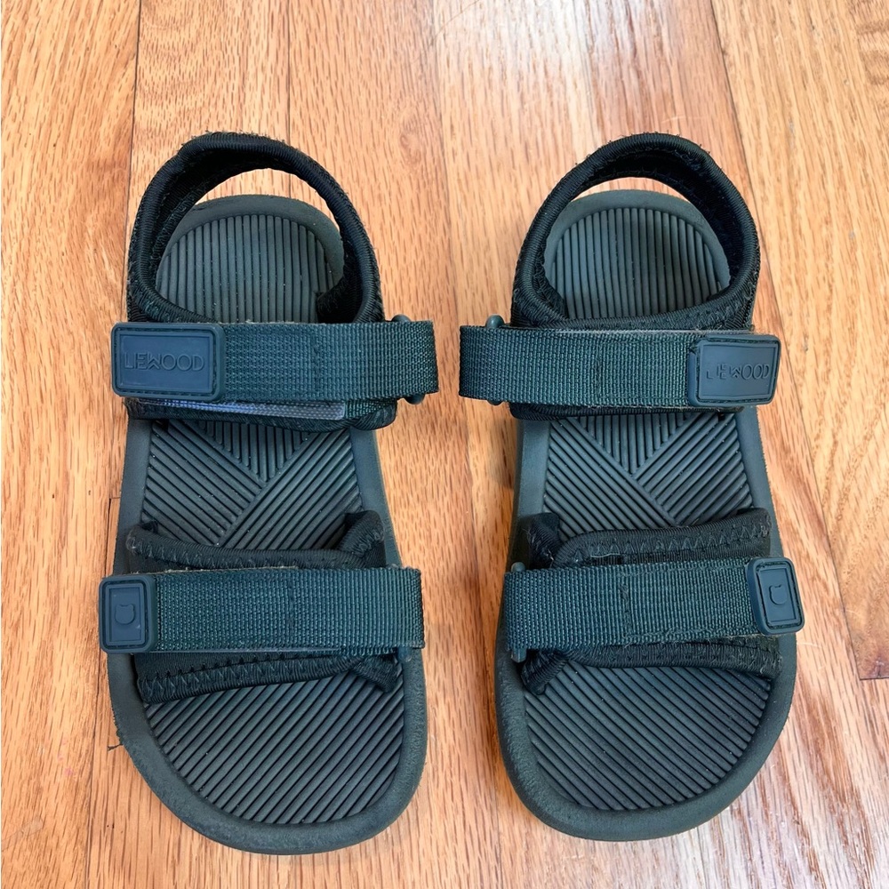 Liewood hunter green Monty sandals size 29.